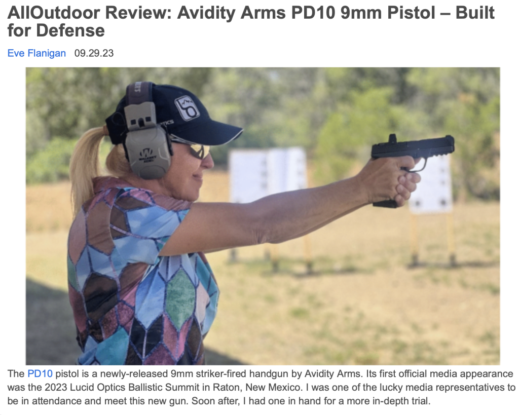 Avidity Arms Pistol Review at Alloutdoor.com! - Avidity Arms